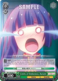 Limits of Endurance, Kurami - No Game No Life - Weiss Schwarz card