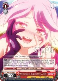 Memories of Bygone Days, Jibril - No Game No Life - Weiss Schwarz card