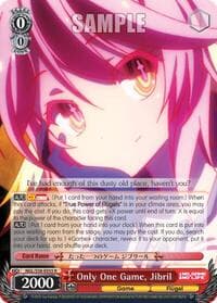Only One Game, Jibril - No Game No Life - Weiss Schwarz card