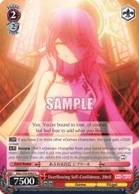 Overflowing Self-Confidence, Jibril - No Game No Life - Weiss Schwarz card