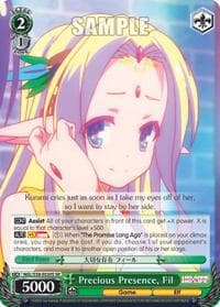 Precious Presence, Fil (SR) - No Game No Life - Weiss Schwarz card