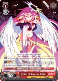 Pride of Power, Jibril (SR) - No Game No Life - Weiss Schwarz card