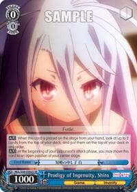 Prodigy of Ingenuity, Shiro (SR) - No Game No Life - Weiss Schwarz card