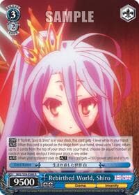 Rebirthed World, Shiro - No Game No Life - Weiss Schwarz card