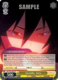 Swindle, Sora - No Game No Life - Weiss Schwarz card