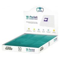 Double-Sided Side-Loading 9-Pocket Pages - 11-Holes, Petrol (50-Pack) - Ultimate Guard Protective Pages - Protective Pages card