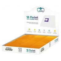 Double-Sided Side-Loading 9-Pocket Pages - 11-Holes, Orange (50-Pack) - Ultimate Guard Protective Pages - Protective Pages card