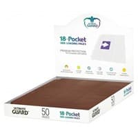 Double-Sided Side-Loading 9-Pocket Pages - 11-Holes, Brown (50-Pack) - Ultimate Guard Protective Pages - Protective Pages card