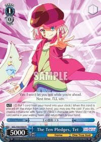 The Ten Pledges, Tet - No Game No Life - Weiss Schwarz card