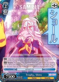 Trophy, Shiro - No Game No Life - Weiss Schwarz card