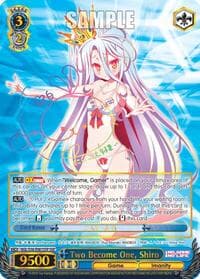Two Become One, Shiro (SSP) - No Game No Life - Weiss Schwarz card