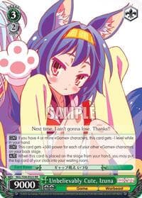 Unbelievably Cute, Izuna - No Game No Life - Weiss Schwarz card