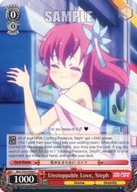 Unstoppable Love, Steph - No Game No Life - Weiss Schwarz card