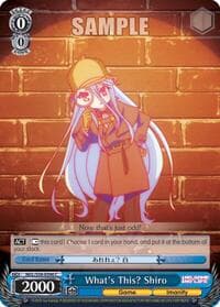 What's This? Shiro - No Game No Life - Weiss Schwarz card