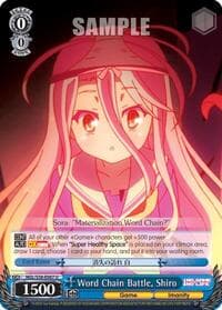 Word Chain Battle, Shiro - No Game No Life - Weiss Schwarz card