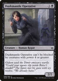 Duskmantle Operative - War of the Spark - Magic: The Gathering card