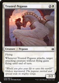Trusted Pegasus - War of the Spark - Magic: The Gathering card