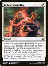 Gideon's Sacrifice - War of the Spark - Magic: The Gathering card