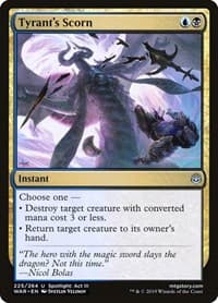 Tyrant's Scorn - War of the Spark - Magic: The Gathering card