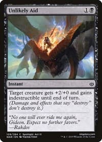 Unlikely Aid - War of the Spark - Magic: The Gathering card