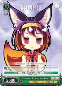 Erroneous Expression, Izuna - No Game No Life - Weiss Schwarz card