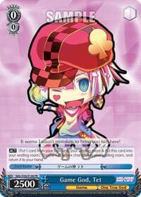 Game God, Tet - No Game No Life - Weiss Schwarz card
