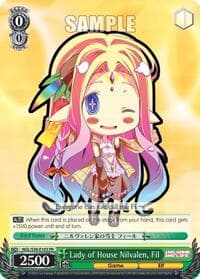Lady of House Nilvalen, Fil - No Game No Life - Weiss Schwarz card