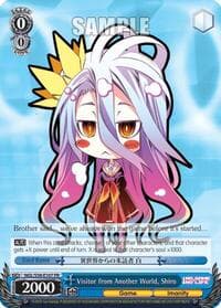 Visitor from Another World, Shiro - No Game No Life - Weiss Schwarz card