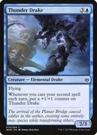 Thunder Drake - War of the Spark - Magic: The Gathering card