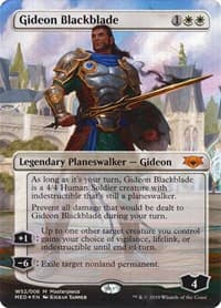 Gideon Blackblade - Mythic Edition: War of the Spark - Magic: The Gathering card