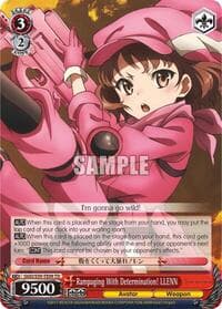 Rampaging With Determination! LLENN - SAO Alternative–Gun Gale Online - Weiss Schwarz card