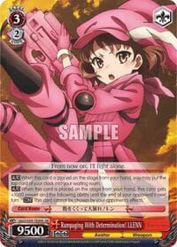 Rampaging With Determination! LLENN (SR) - SAO Alternative–Gun Gale Online - Weiss Schwarz card