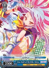 One Half of BLANK, Shiro (SP) - No Game No Life - Weiss Schwarz card