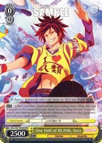 One Half of BLANK, Sora (RRR) - No Game No Life - Weiss Schwarz card