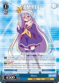 Shiro (RRR) - No Game No Life - Weiss Schwarz card