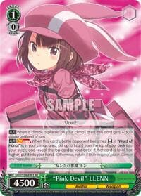"Pink Devil" LLENN - SAO Alternative–Gun Gale Online - Weiss Schwarz card