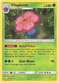 Vileplume - SM - Unbroken Bonds - Pokemon card