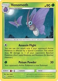 Venomoth - SM - Unbroken Bonds - Pokemon card