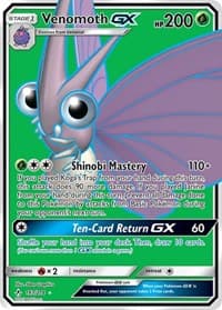 Venomoth GX (Full Art) - SM - Unbroken Bonds - Pokemon card