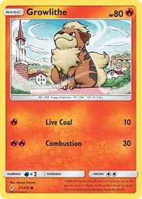 Growlithe - SM - Unbroken Bonds - Pokemon card