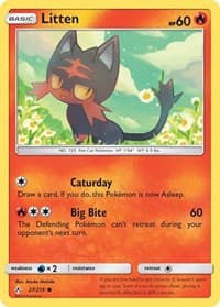 Litten (27) - SM - Unbroken Bonds - Pokemon card