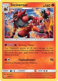Incineroar - SM - Unbroken Bonds - Pokemon card