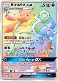 Blastoise GX (Secret) - SM - Unbroken Bonds - Pokemon card