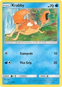 Krabby - SM - Unbroken Bonds - Pokemon card