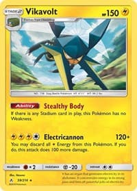 Vikavolt - SM - Unbroken Bonds - Pokemon card