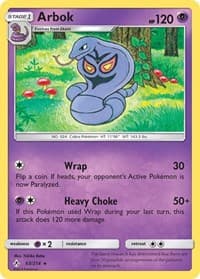 Arbok - SM - Unbroken Bonds - Pokemon card