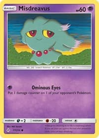 Misdreavus - SM - Unbroken Bonds - Pokemon card
