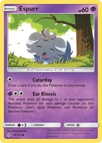 Espurr - SM - Unbroken Bonds - Pokemon card
