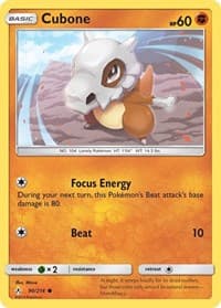 Cubone - SM - Unbroken Bonds - Pokemon card