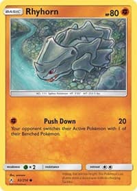 Rhyhorn (92) - SM - Unbroken Bonds - Pokemon card